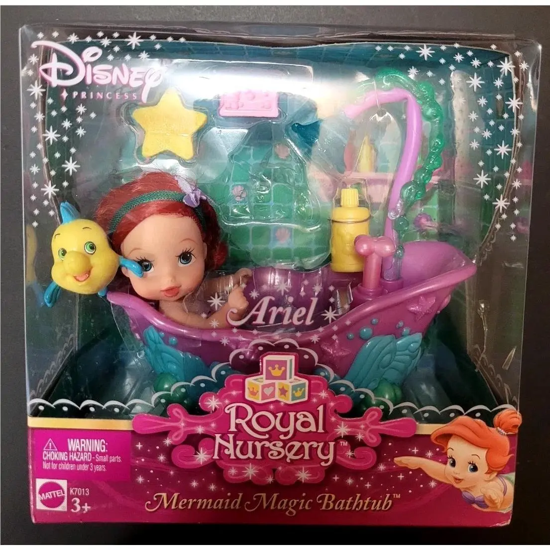 2006 Mattel Disney Princess Royal Nursery Ariel Mermaid Magical Bathtub