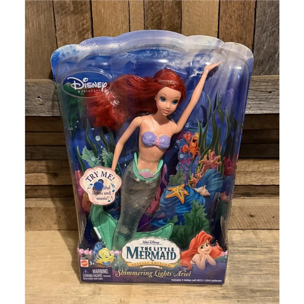 2006 Mattel Disney Princess Little Mermaid Shimmering Lights Ariel Doll Special