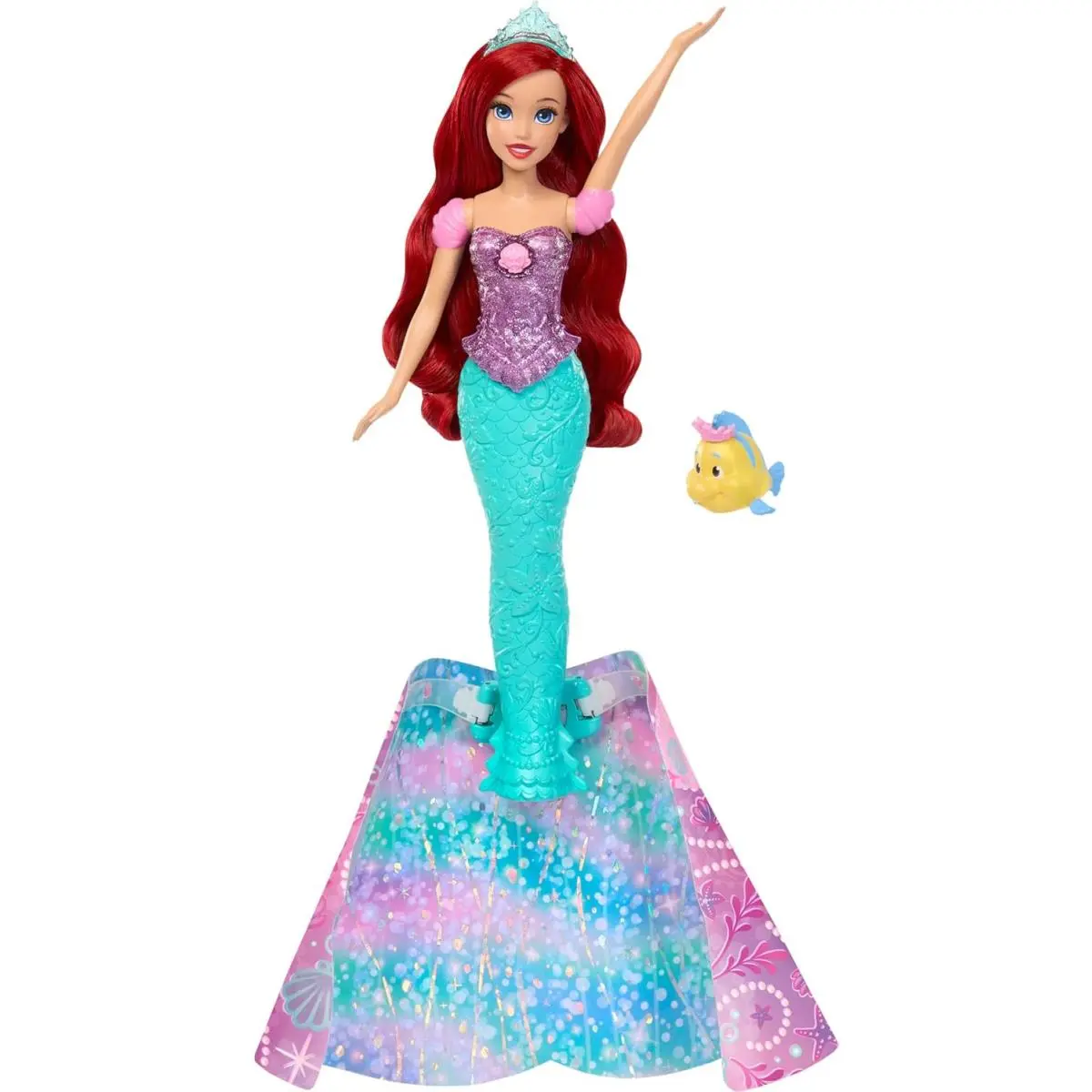 Disney Princess Ariel Human to Mermaid Transforming Fashion Doll Accessories