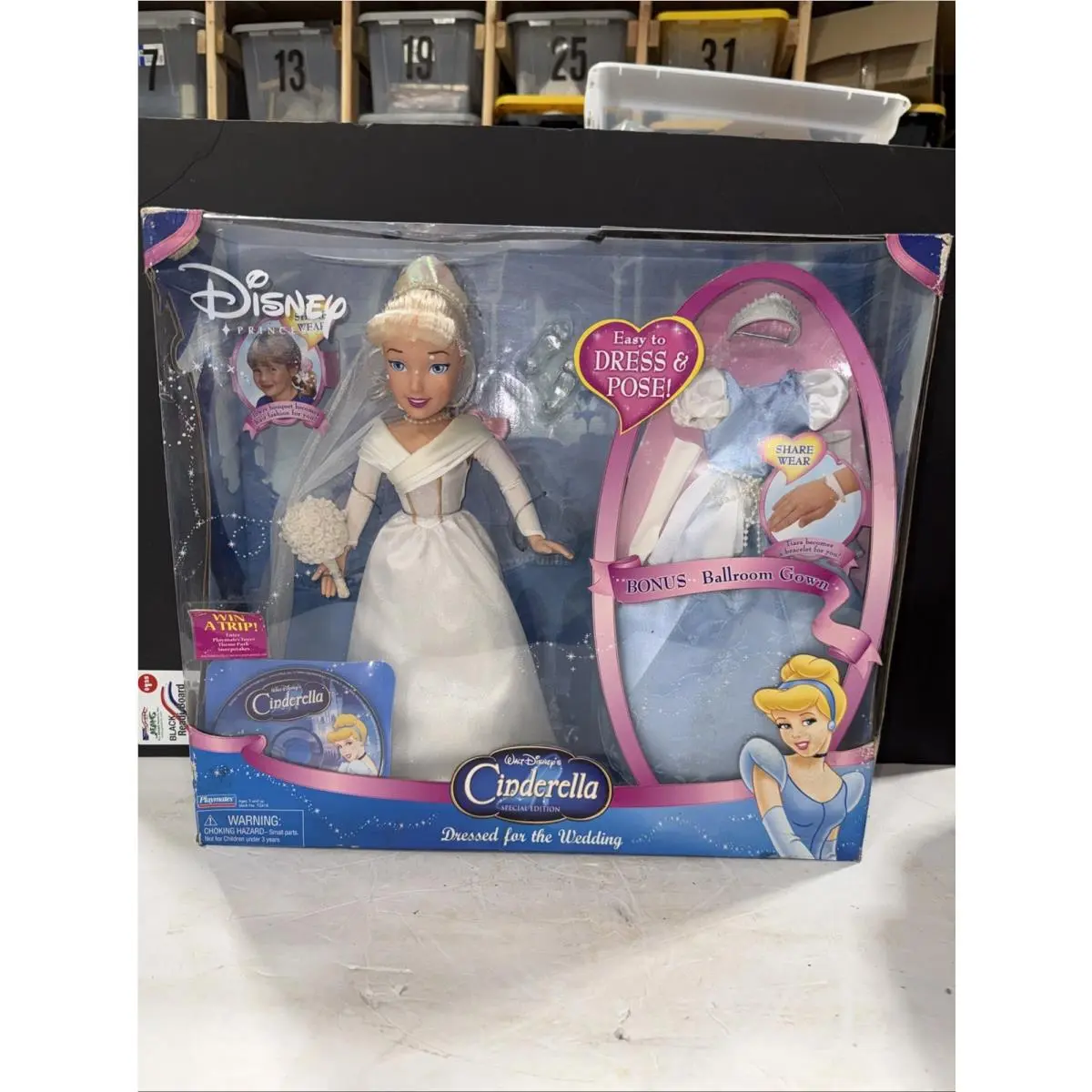 Disney Princess Cinderella Set Dressed For The Wedding Doll 2005 Toy