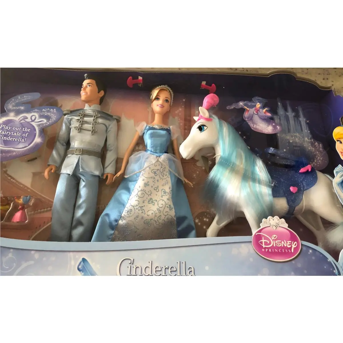 Disney Cinderella Prince Charming Royal Horse Happily Ever After Giftset
