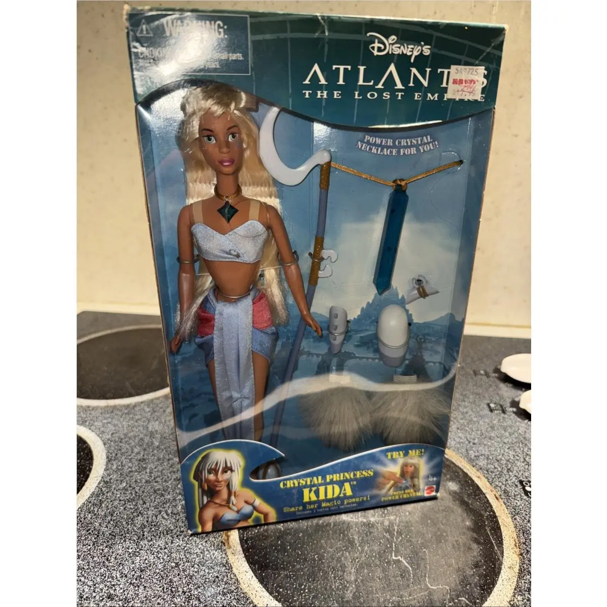 2000 Disney Atlantis Crystal Princess Kida Mattel Doll 29327