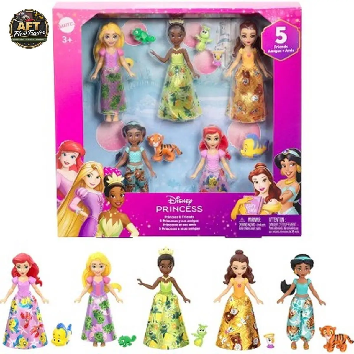 Disney Princess and Friends Doll Set - 10 Characters