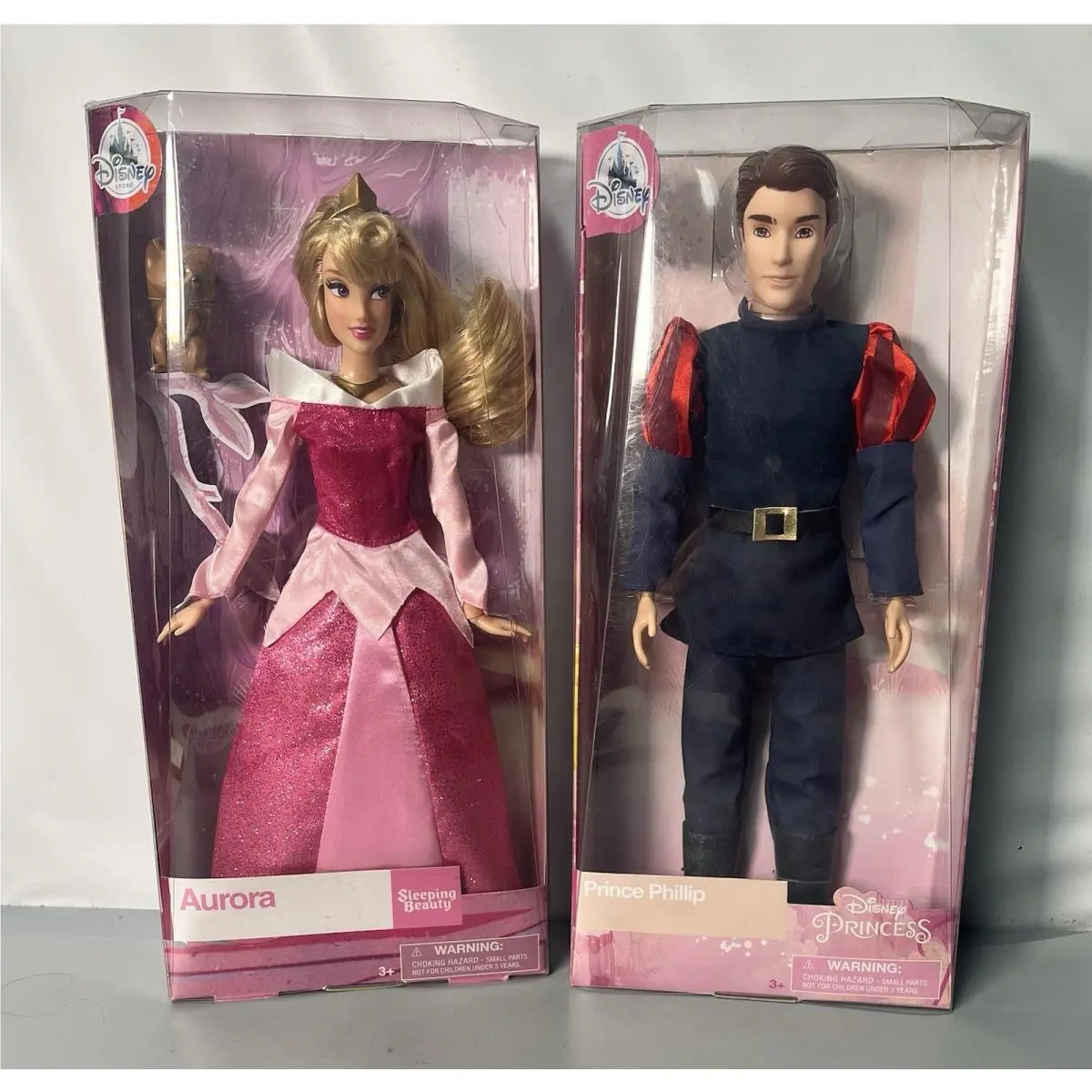 Disney Store Sleeping Beauty Aurora and Prince Phillips Doll Set 2015