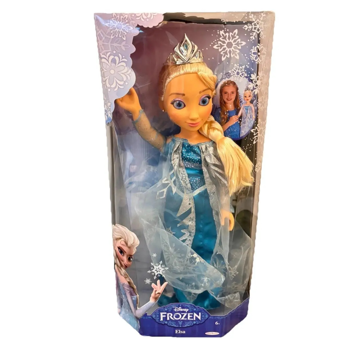 Disney Jakka Pacific Frozen Princess Elsa 18 Doll Silver Tiara Rare
