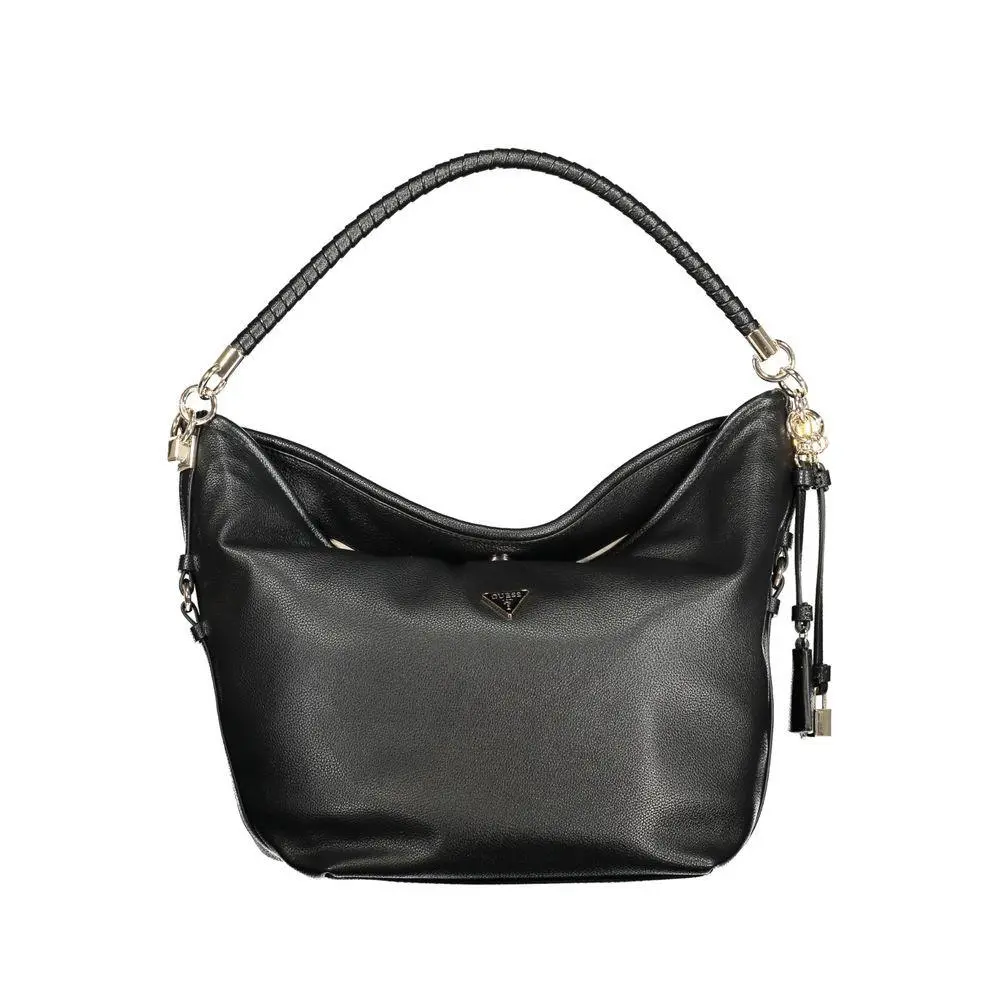 Guess Jeans Nero Polyurethane Women Shoulder Bag