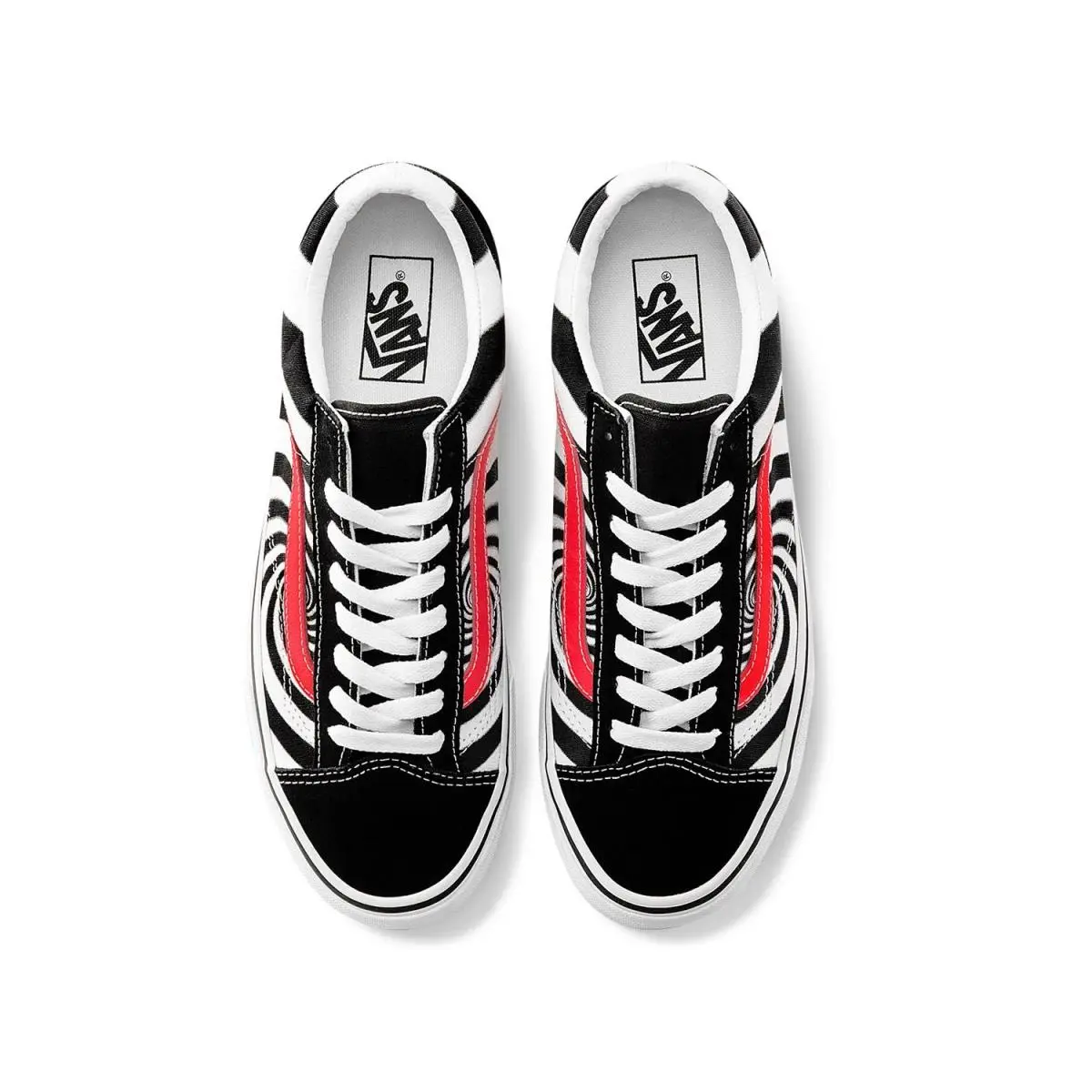 Vans shoes - VN0A5FBM2U1 - VN0A5FBM2U1 - (Swirl) Black / Flery Coral 5