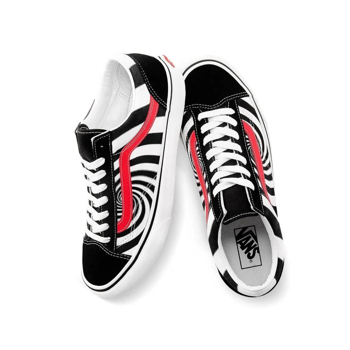 Vans shoes - VN0A5FBM2U1 - VN0A5FBM2U1 - (Swirl) Black / Flery Coral 7