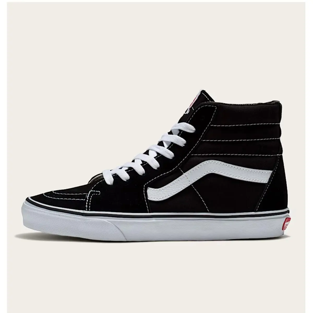 Vans SK8-HI Black/white Classic Skateboarding Canvas Suede Mens/womens Shoes