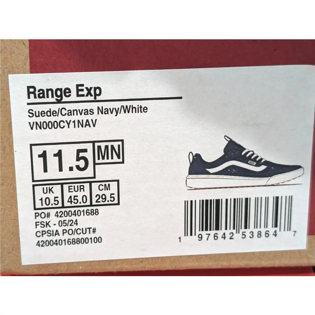 Vans shoes - VANS Range Exp - Range Exp - VN000CY1NAV - Navy/White 8
