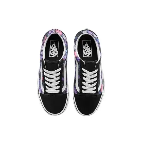 Vans shoes - Vans Old Skool Warped Floral - Black 10