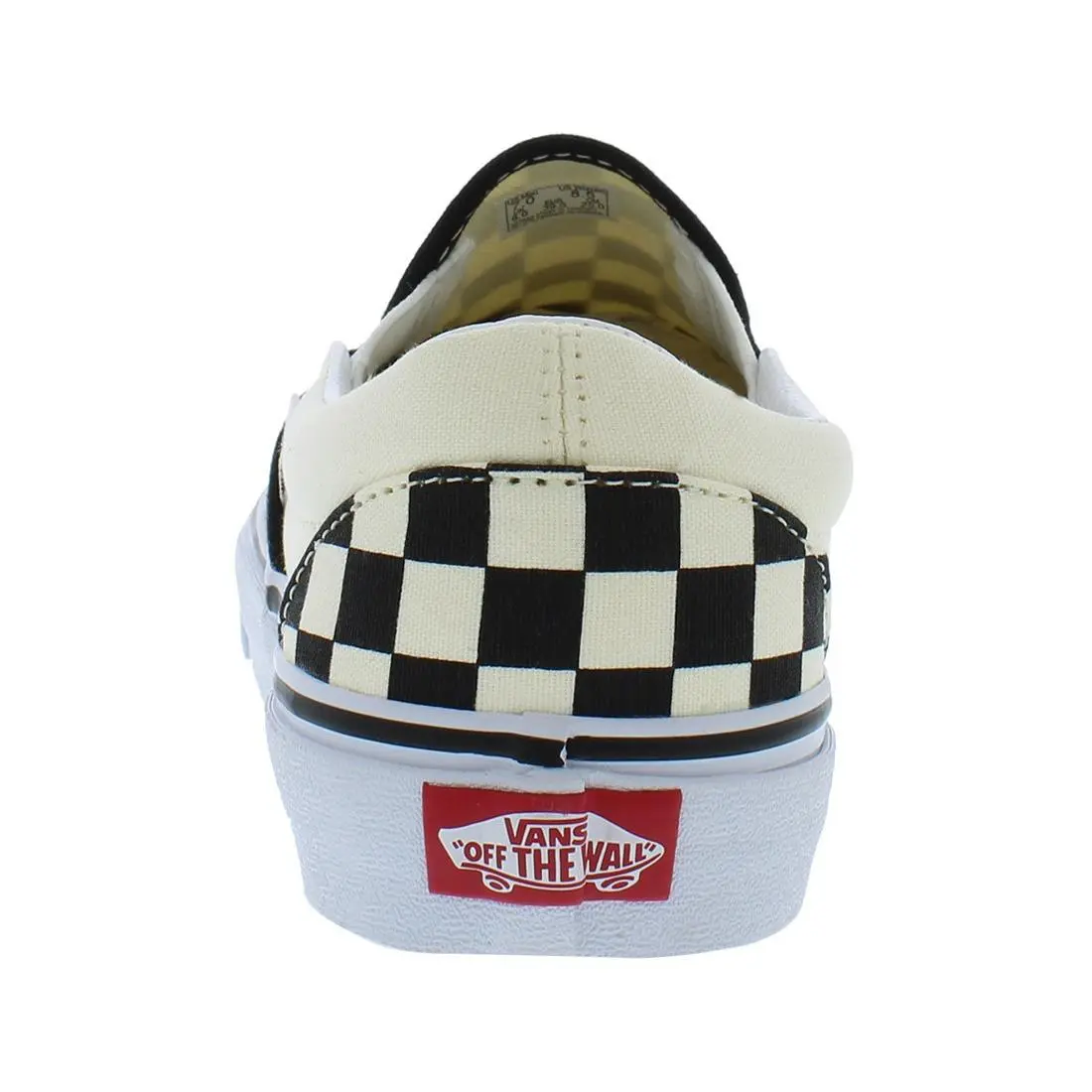 Vans shoes - Black/White/Checkerboard/White, Main: White 7