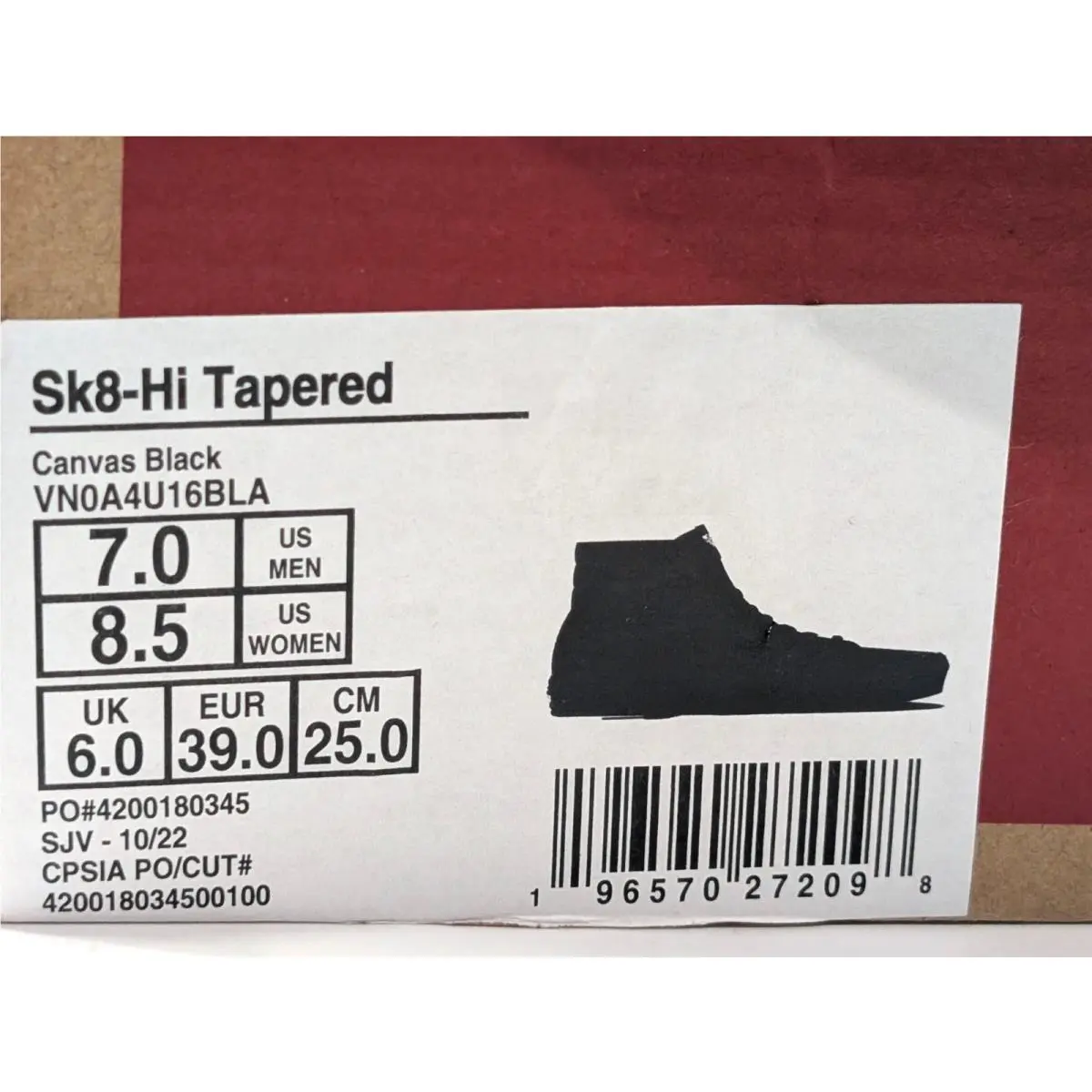 Vans shoes - Vans Sk8-Hi - VN0A4U16BLA - Black 6