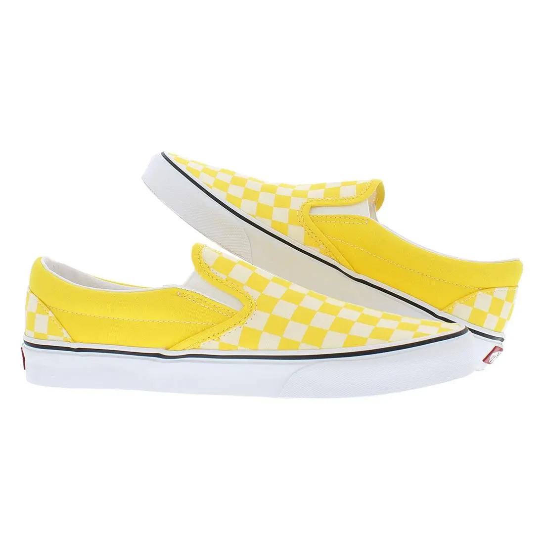 Vans shoes - (Checkerboard) Cyber Yellow/True White, Main: Yellow 1