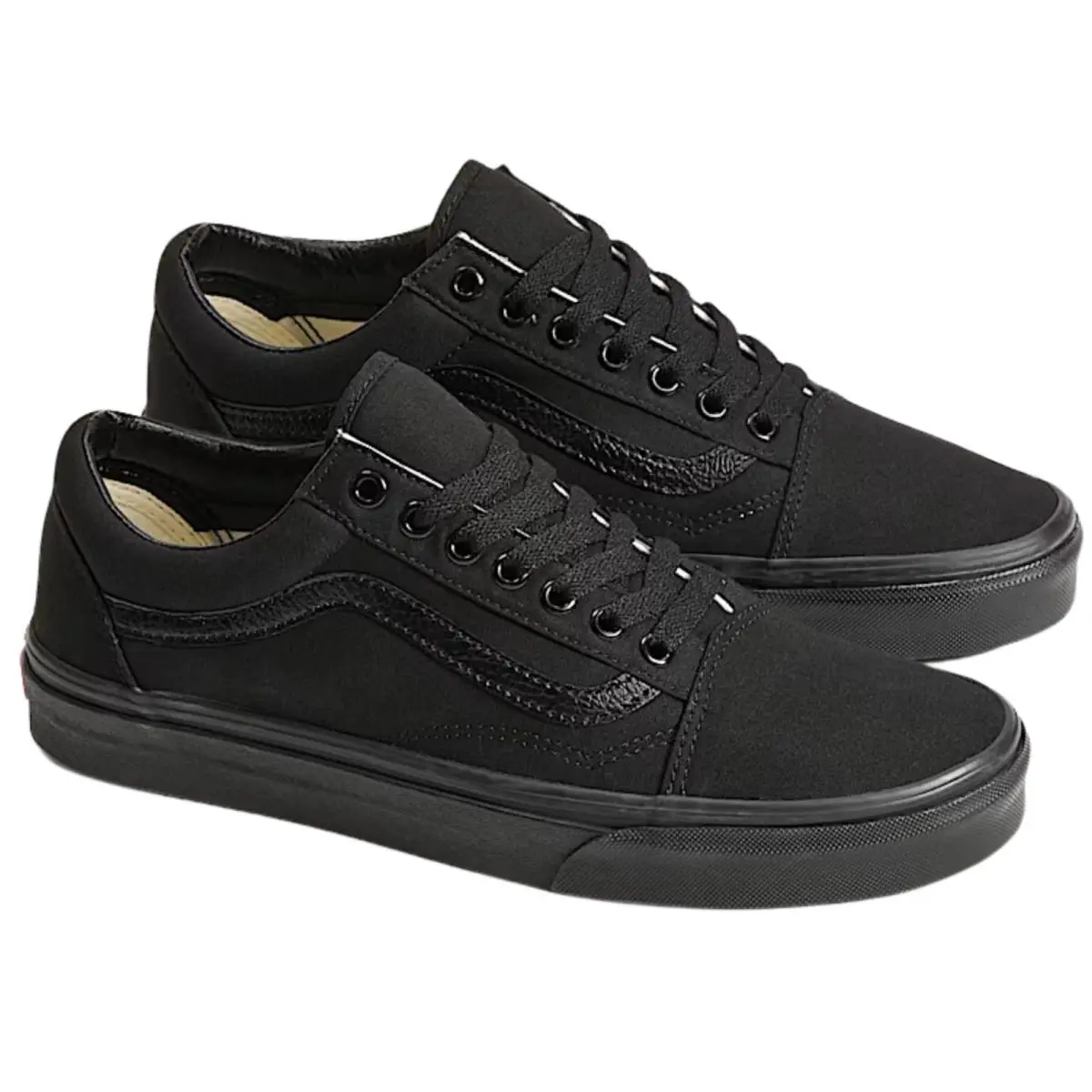 Vans Classic Old Skool Canvas Skate Shoes Black/black