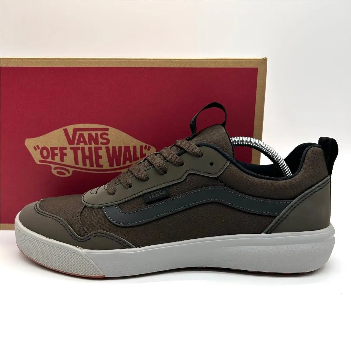 Vans Range Exp Shoes Mens 12 Reflective Coal Brown Low Top Sneakers Skate