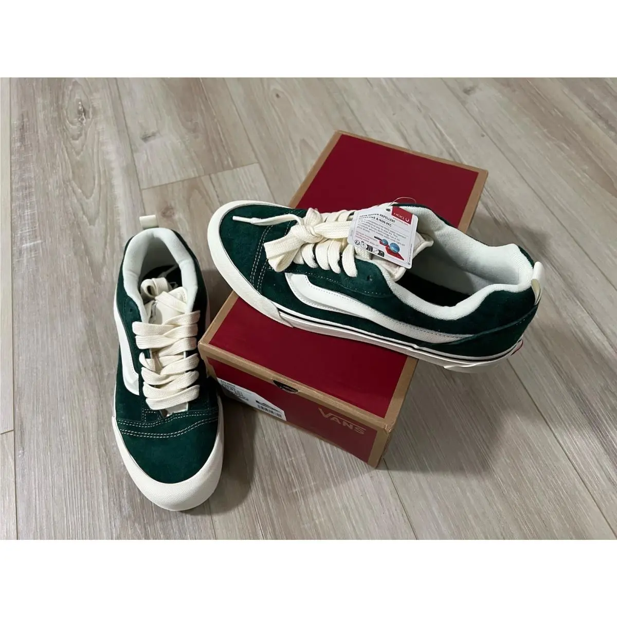 Vans 721356 Knu Skool Mens Size 11 VN000D6C07W `eden Green` Puffy Skate Shoes