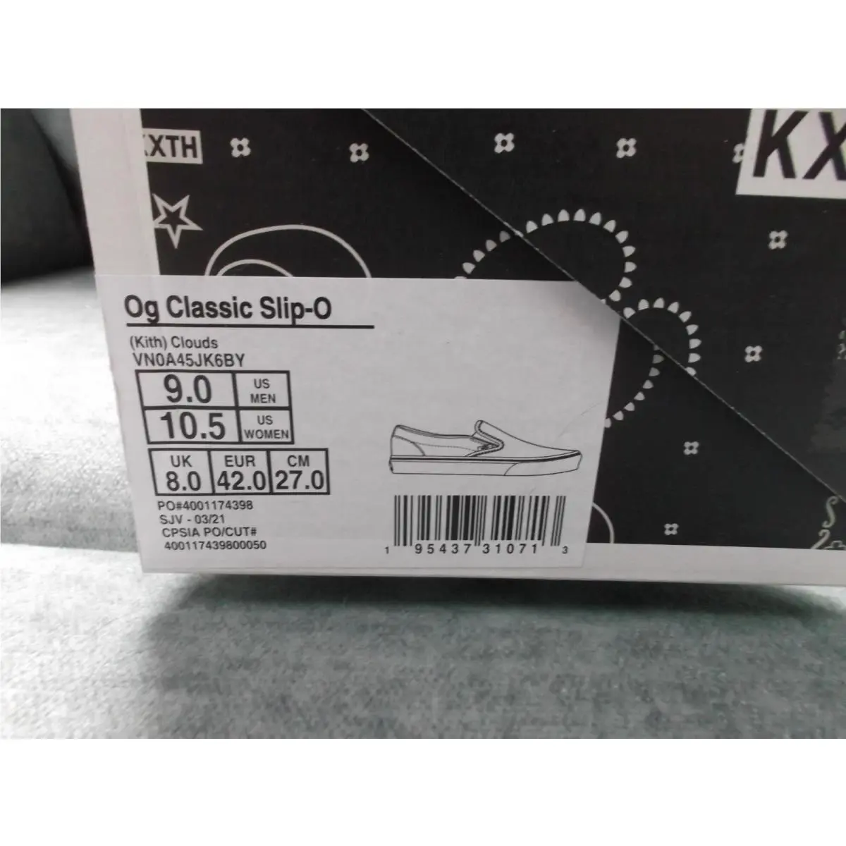 Vans shoes - Slip-On - VN0A45JK6BY - White (UPC: 195437310713) 0