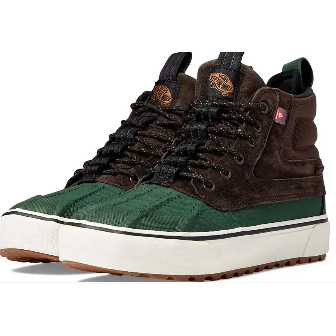 Mens Vans Sk8-HI Del Pato All Weather Shoes Brown Green M Size 8.5 /W 10.0