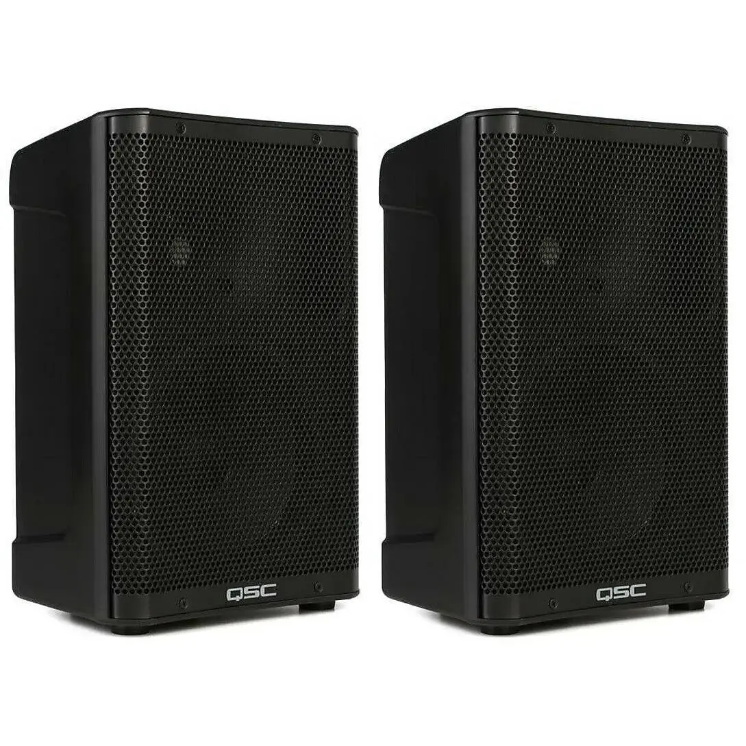 Vans Qsc CP8 Pair 8-Inch Compact Powered Loudspeaker Two Speakers
