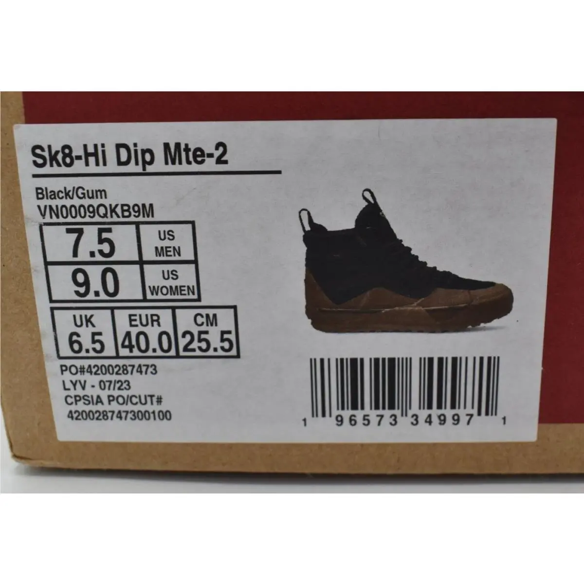Vans shoes - VANS Sk8-Hi Mte - Mte - Black (UPC: 196573349971) 9