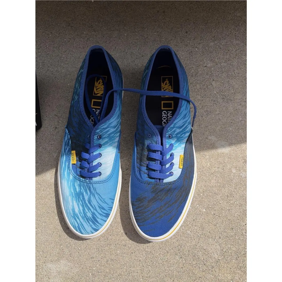 Vans x National Geographic Ocean Waves Blue Mens 12 Box