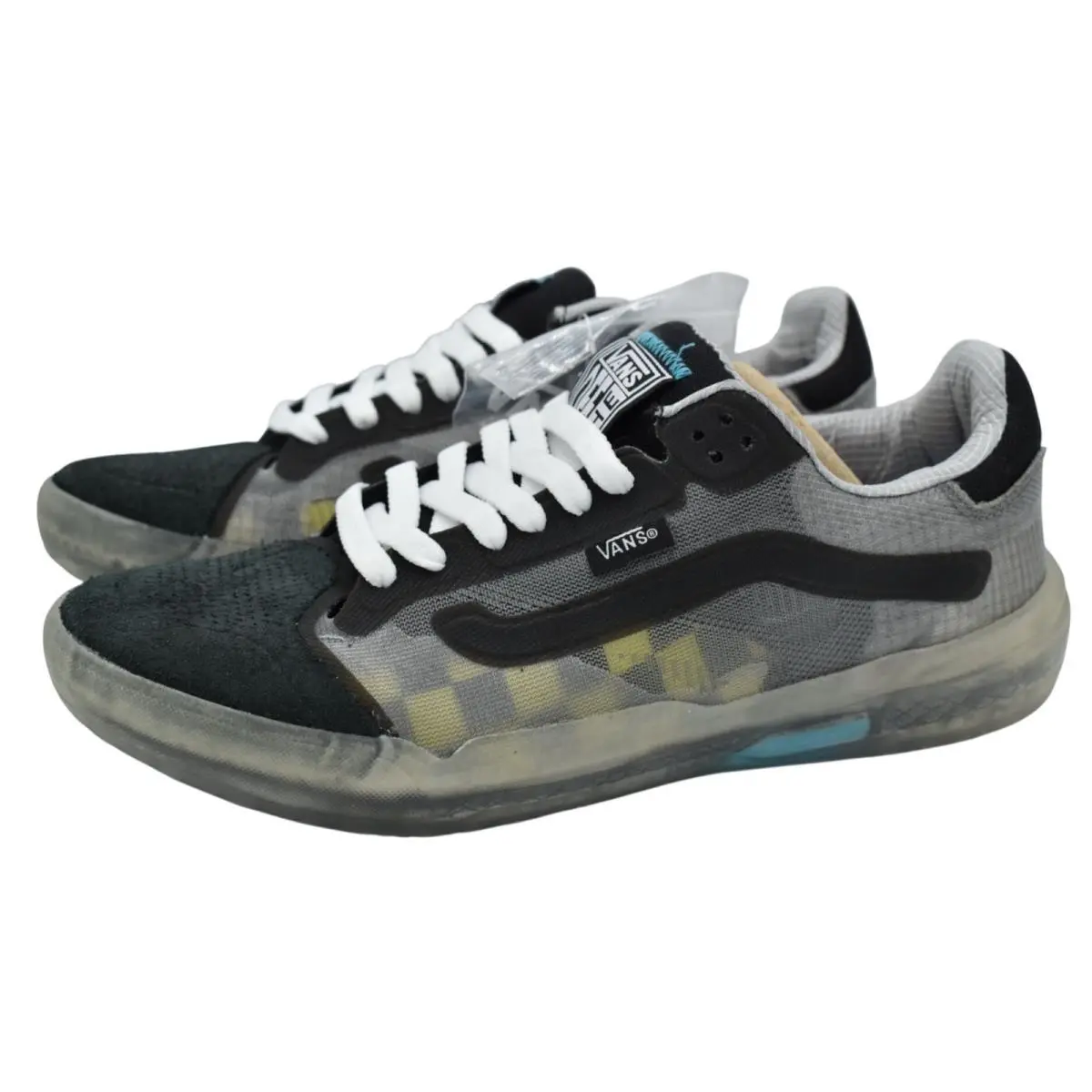 Vans Womens 8 Evdnt RW Ultimatewaffle Frost Gray Checkerboard Sneakers Shoes