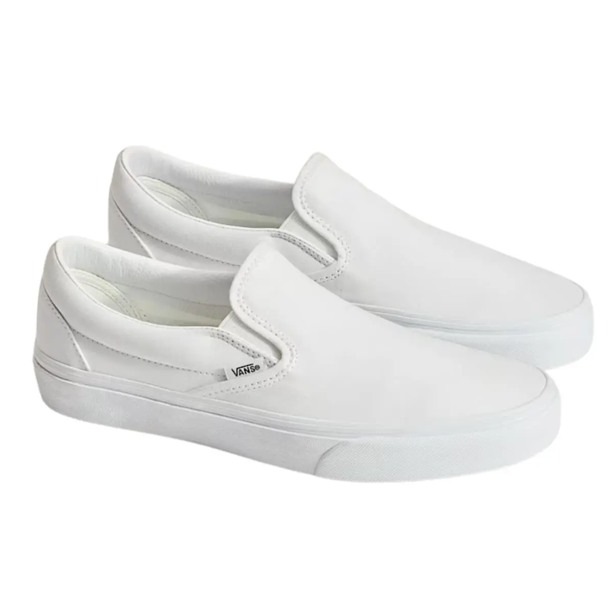 Vans Classic Slip-on Skate Shoes White/white Size Men`s 12