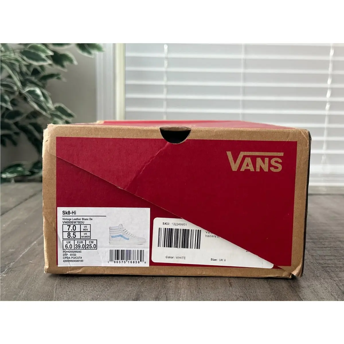 Vans shoes - VANS Sk8-Hi - VN000BW7BDU - White/Blue (UPC: 196575168389) 13