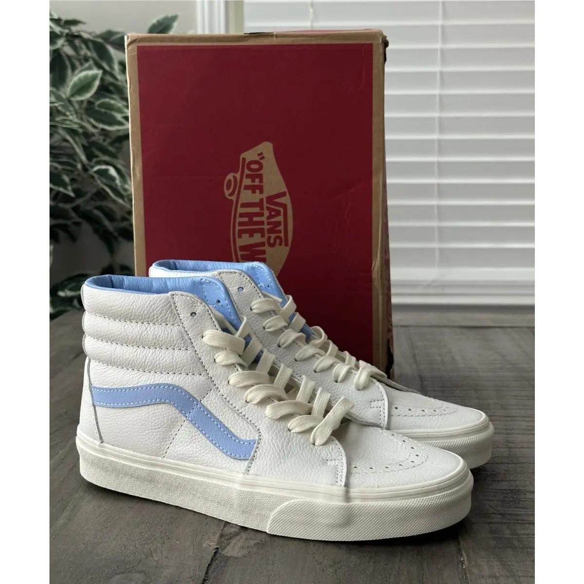 Vans shoes - VANS Sk8-Hi - VN000BW7BDU - White/Blue (UPC: 196575168389) 8