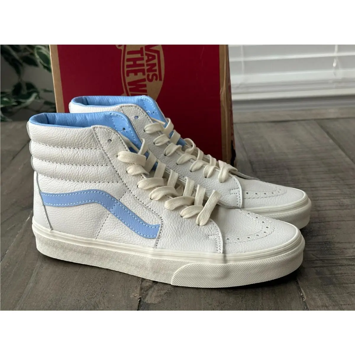 Vans shoes - VANS Sk8-Hi - VN000BW7BDU - White/Blue (UPC: 196575168389) 9