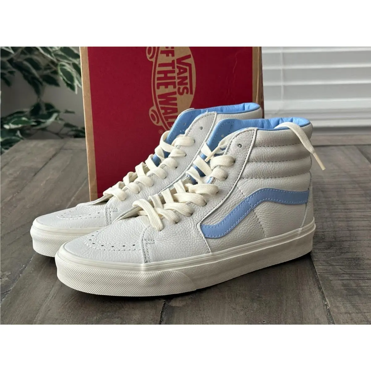 Vans shoes - VANS Sk8-Hi - VN000BW7BDU - White/Blue (UPC: 196575168389) 0