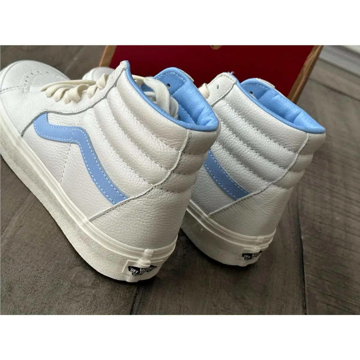Vans shoes - VANS Sk8-Hi - VN000BW7BDU - White/Blue (UPC: 196575168389) 4