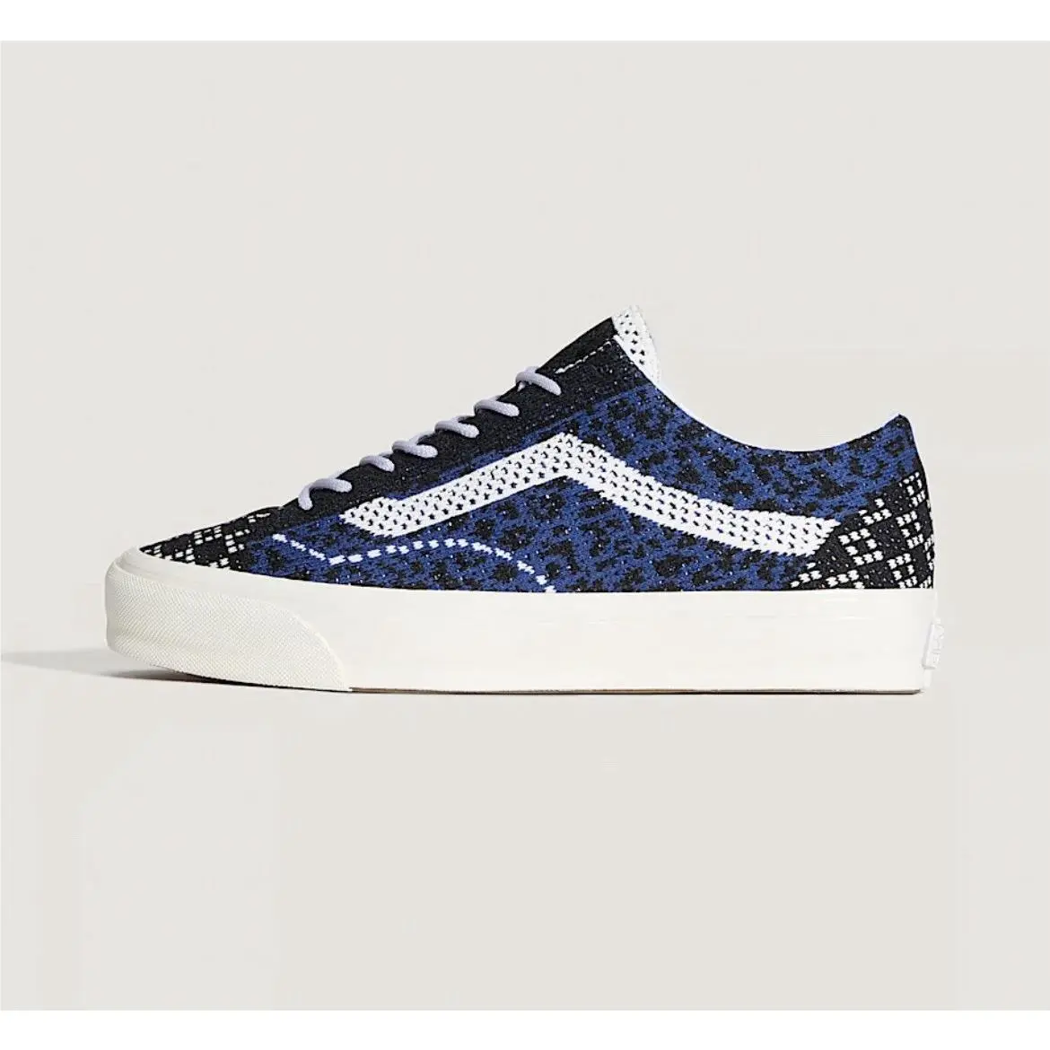 Vans Premium Old Skool LX 36 EK Shoe Size 11 Knit Cheetah Navy Blue Icons