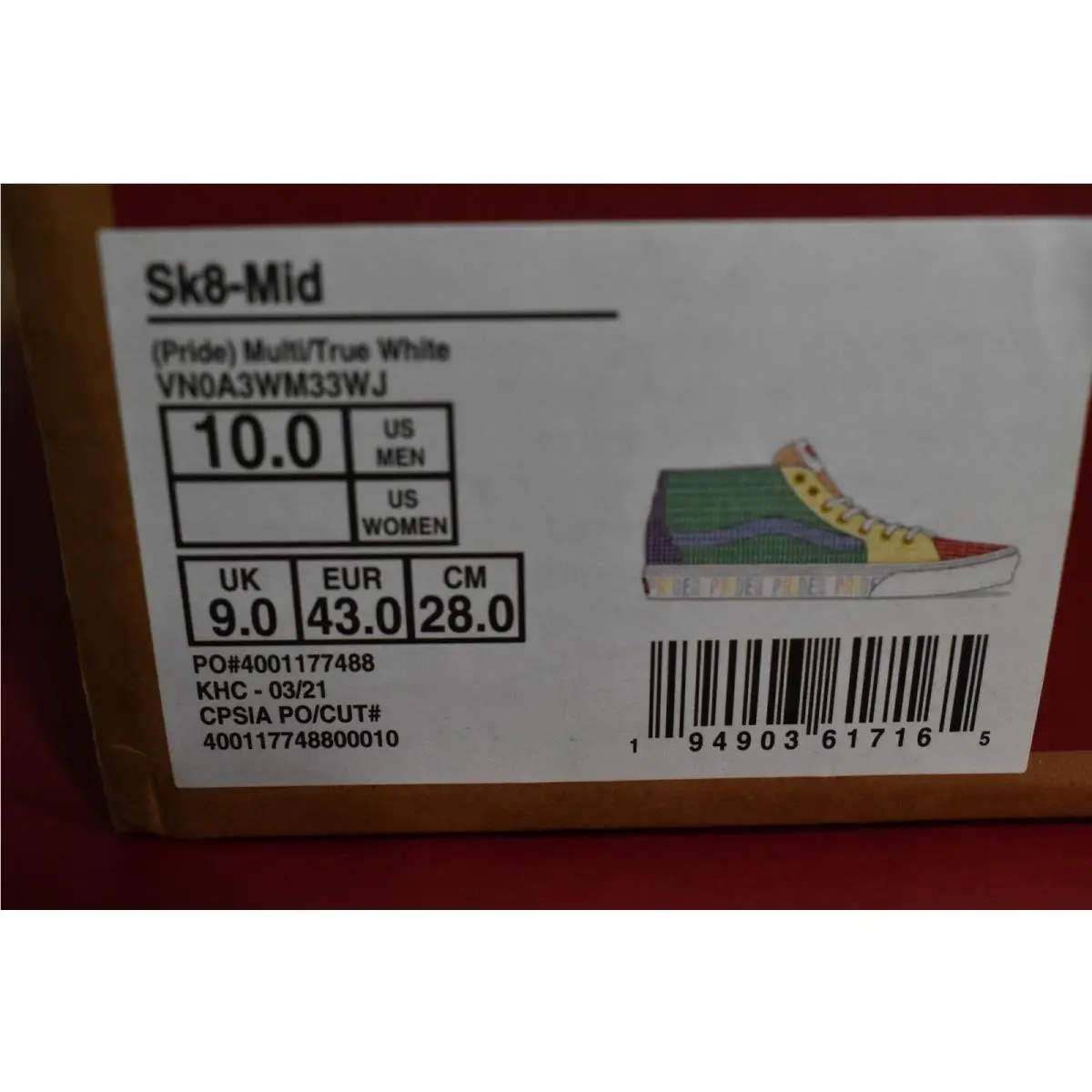Vans shoes - VANS Sk8-Mid - Multicolor (UPC: 194903617165) 8