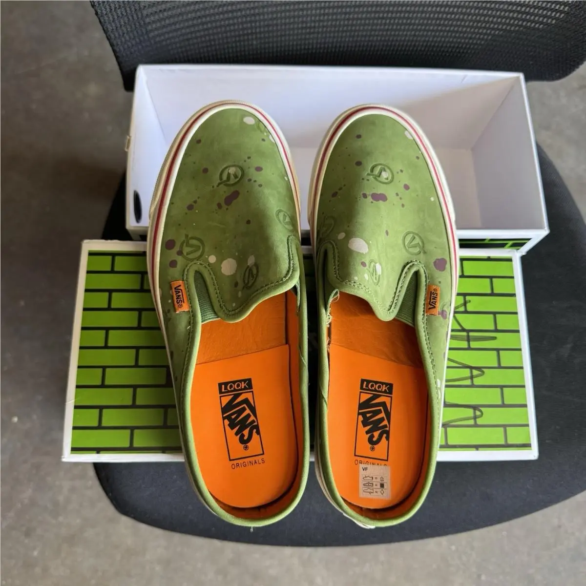 Vans Vault x Lqqk Studio OG Mule LX Circle Slip On Shoes Sz 8