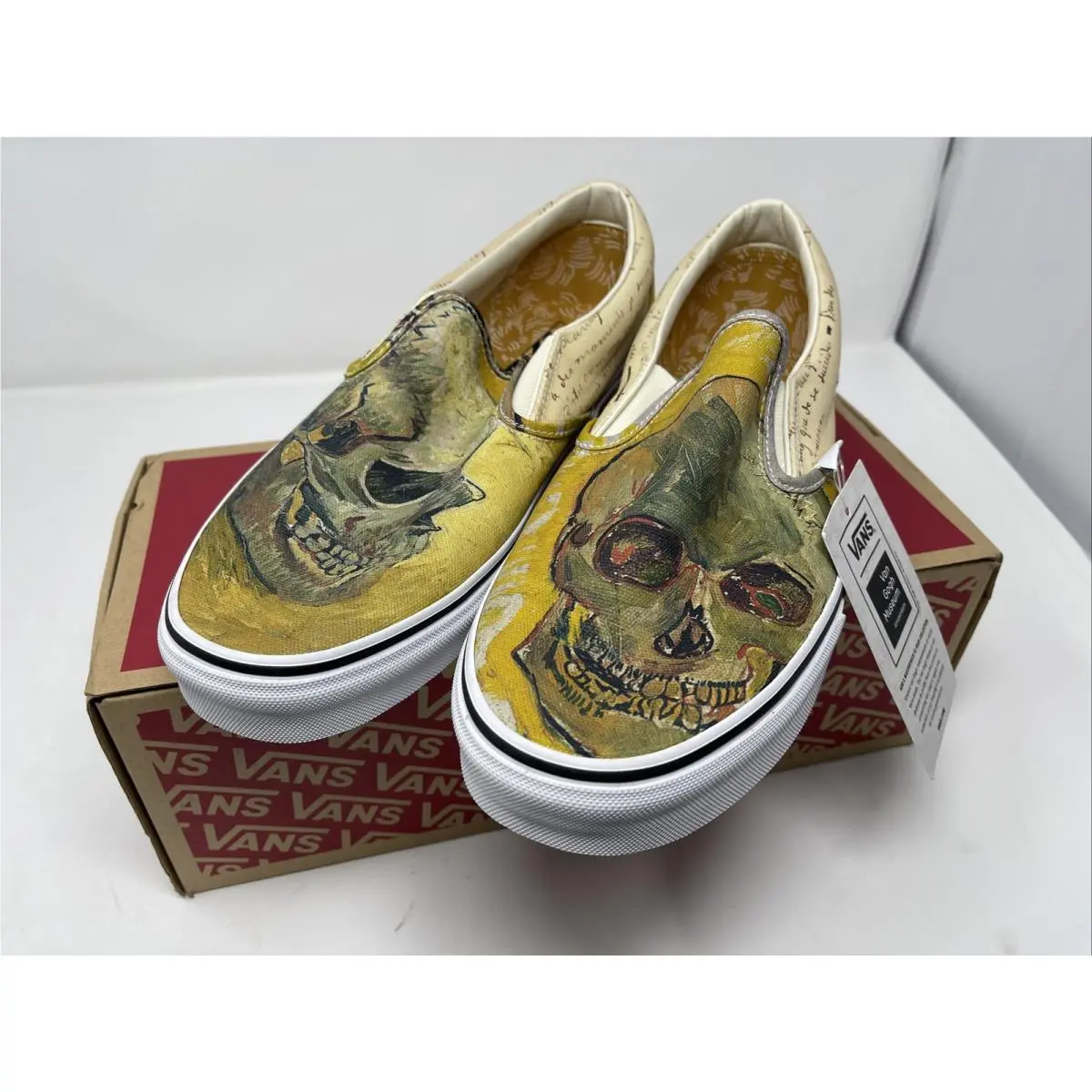 Vans Van Gogh Skull Classic Slip On Men`s Size 11.5