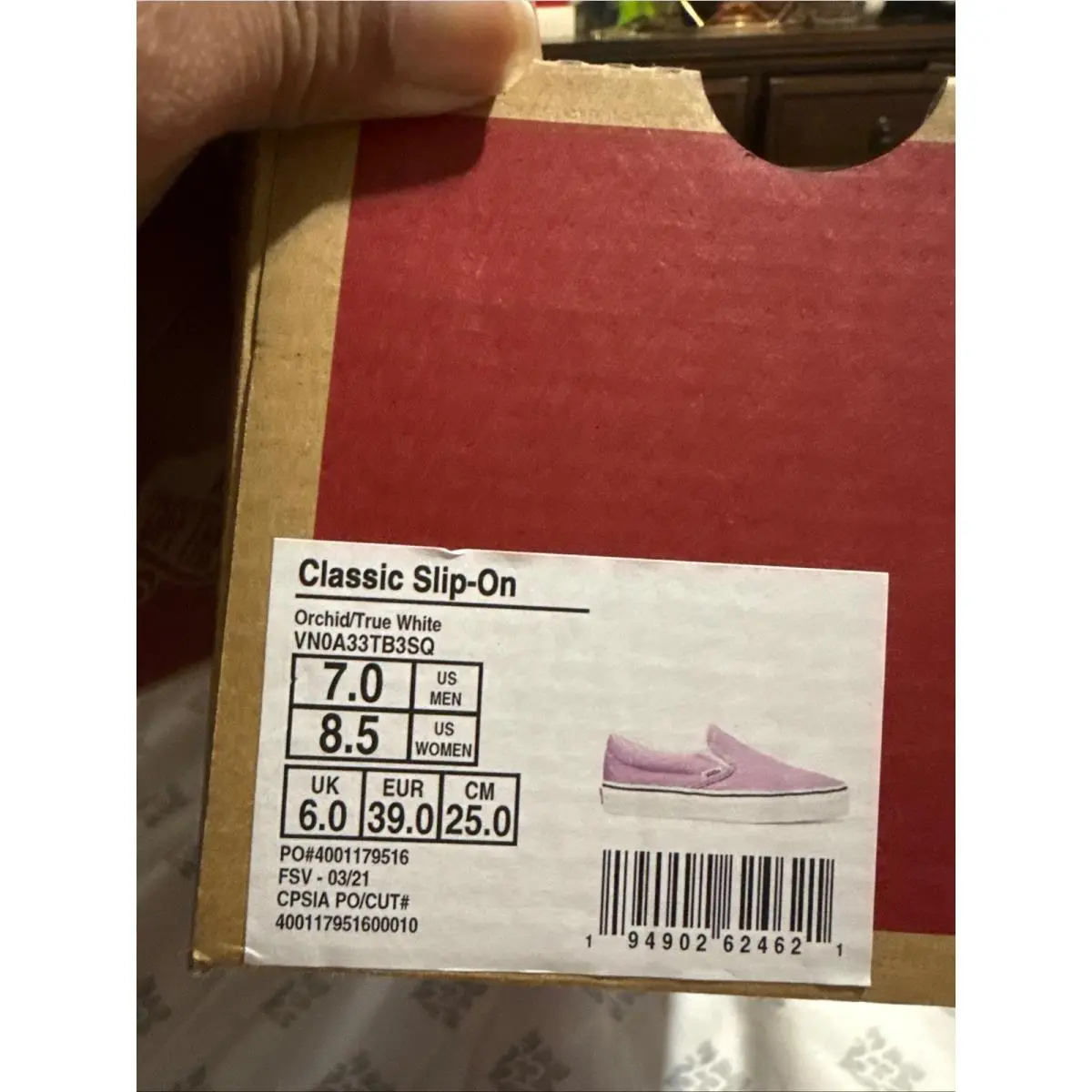 Vans shoes - VANS Classic Slip-On - Classic - Purple 1