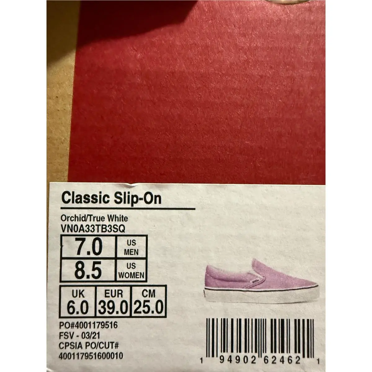 Vans shoes - VANS Classic Slip-On - Classic - Purple 2