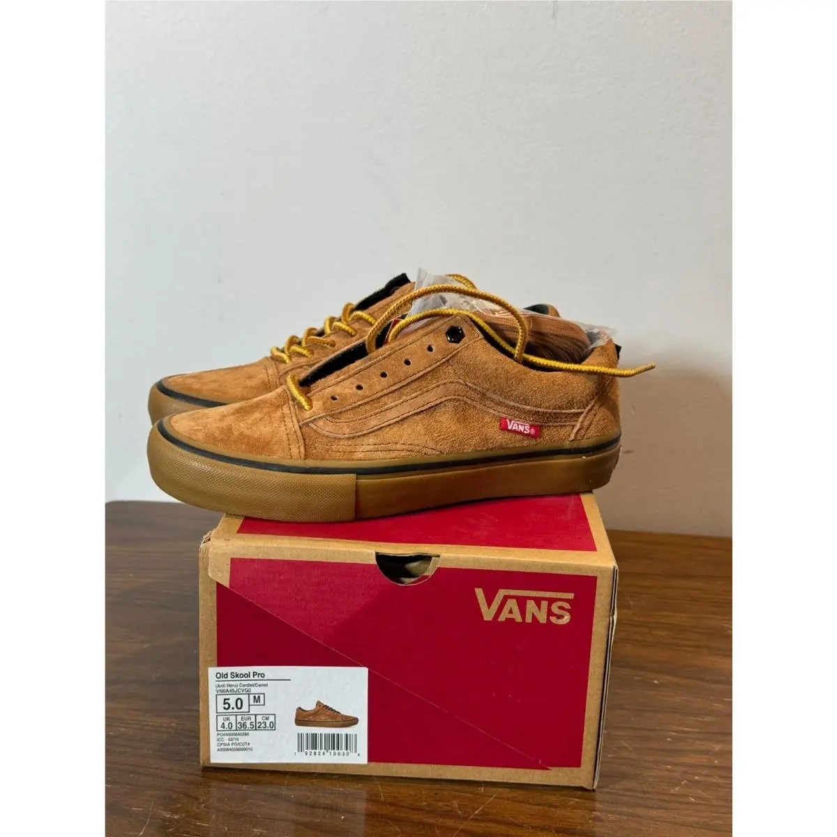 Vans x Anti Hero Cardiel Camel Old Skool Pro Size 5 Mens