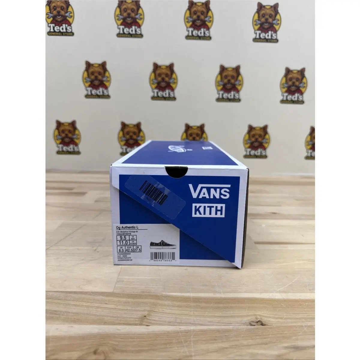 Vans Authentic LX LX OG x Kith Low Medallion - VN0A4BV90VB Size: 9.5