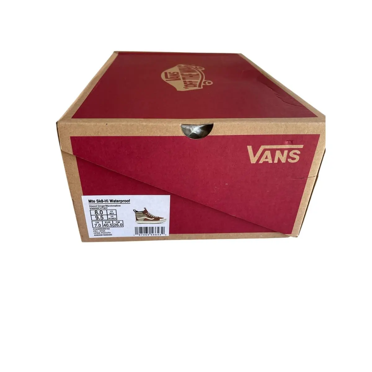 Vans shoes - Mte Sk8-Hi Waterproof - Mte Waterproof - VN000CVTI6Y1 - Orange (UPC: 197065566432) 8