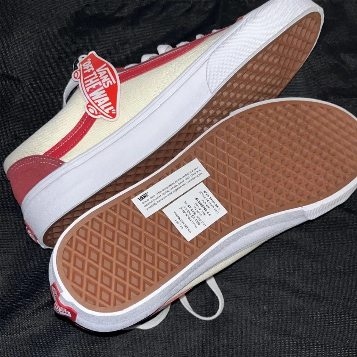 Vans shoes - VANS Off The Wall - Off The Wall - White/Ivory Red 3
