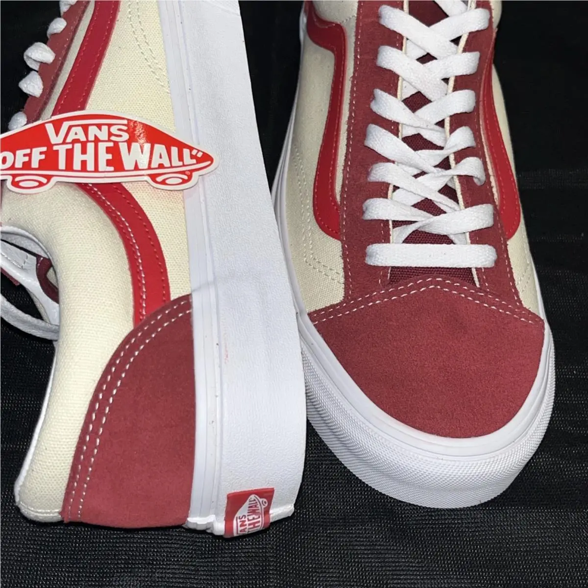 Vans shoes - VANS Off The Wall - Off The Wall - White/Ivory Red 7