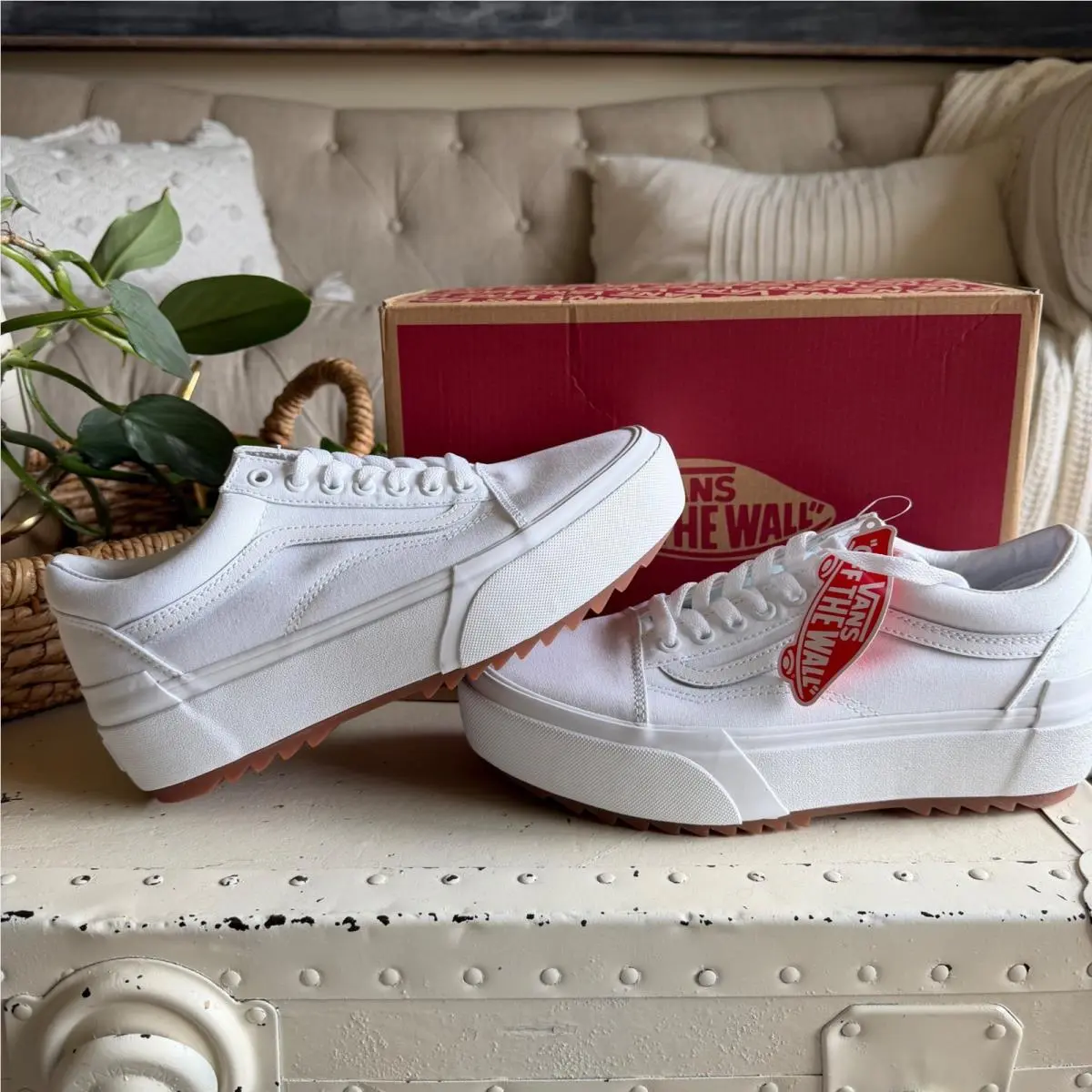 Vans shoes - Old Skool Stacked - Old Skool Stacked - White 0