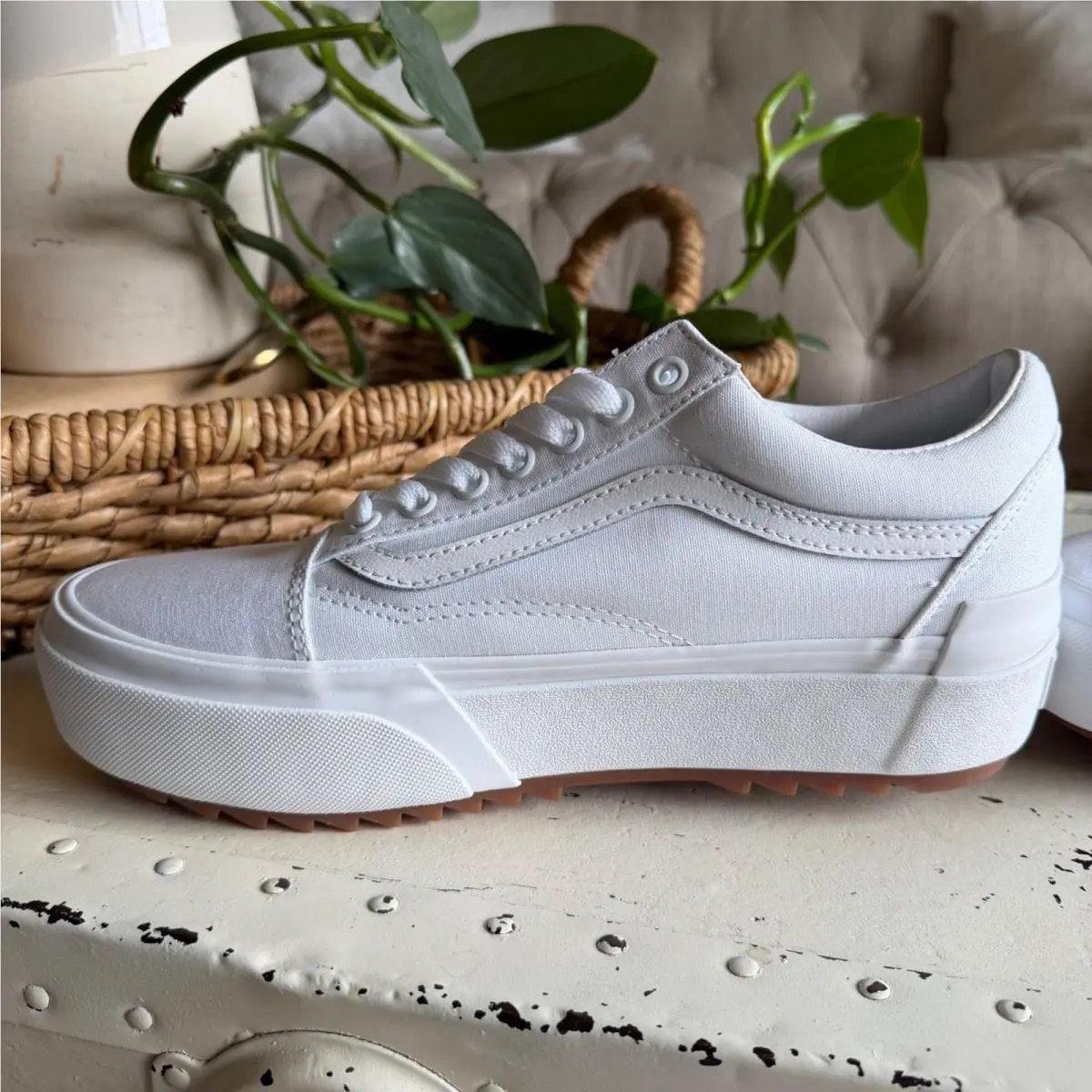 Vans shoes - Old Skool Stacked - Old Skool Stacked - White 5