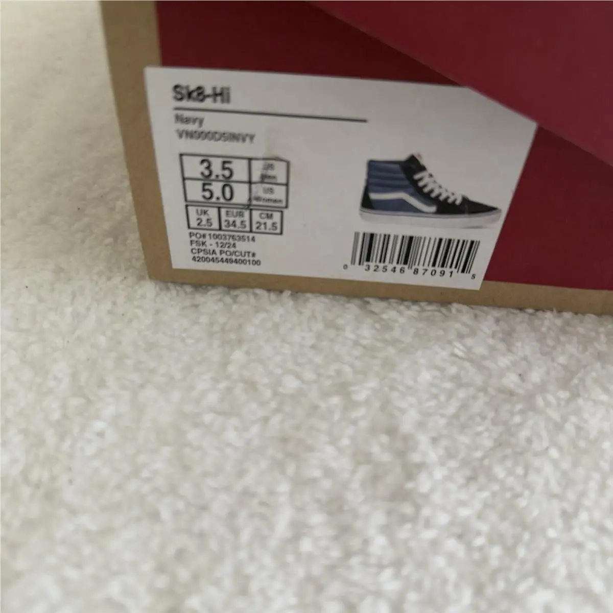 Vans shoes - VANS Sk8-Hi - VN000D5INVY - Blue 5