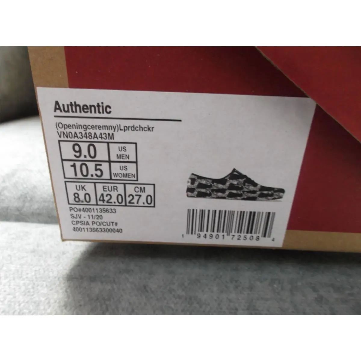 Vans shoes - VANS Authentic - Authentic - VN0A348A43M - Black (UPC: 194901725084) 0