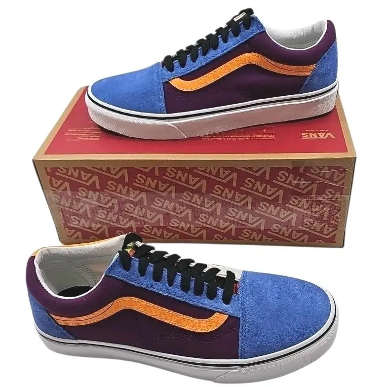 Vans shoes - Old Skool - Old Skool - VN0A4BV516V - Blue, Purple, White & Orange 10