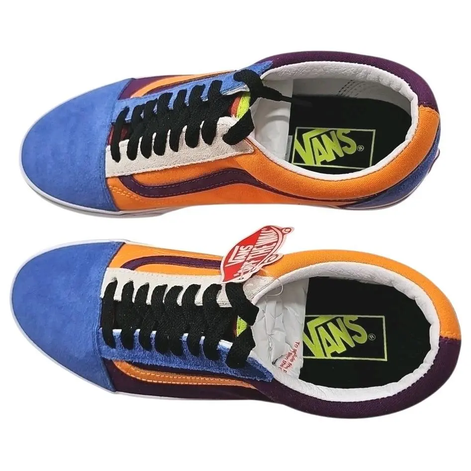 Vans shoes - Old Skool - Old Skool - VN0A4BV516V - Blue, Purple, White & Orange 11